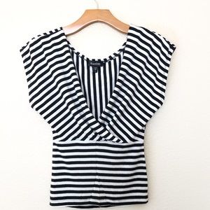 BEBE Striped Top
